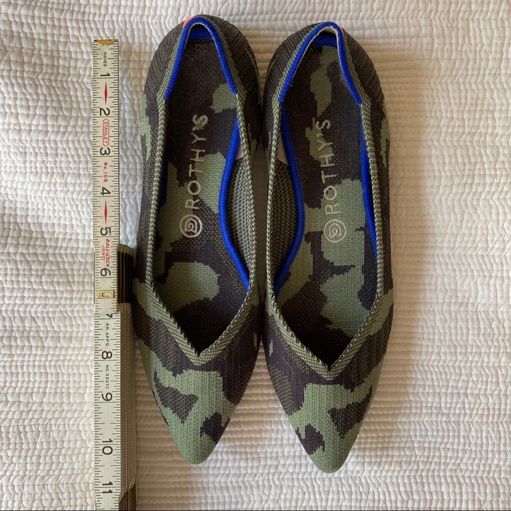 Barely worn vintage Rothy’s in green camo